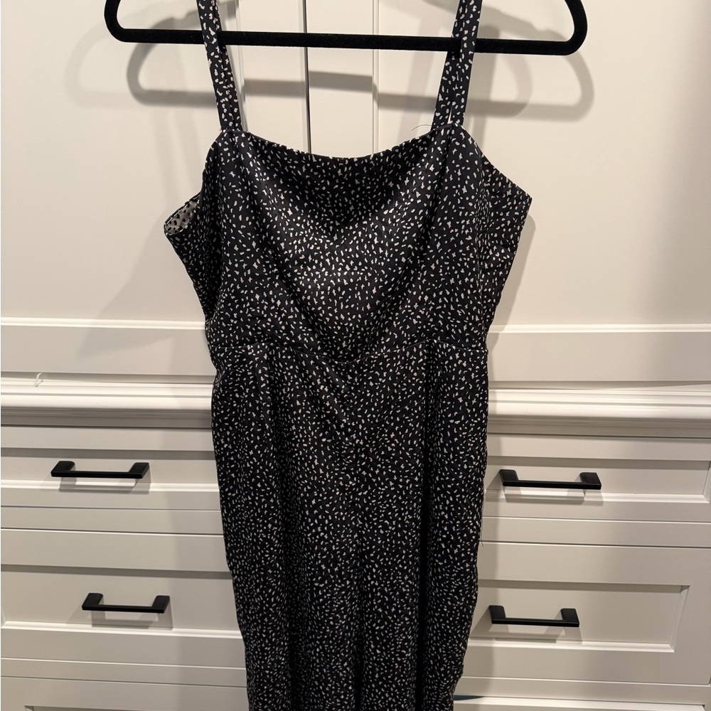 Hutch Black and White Speckled Jumpsuit